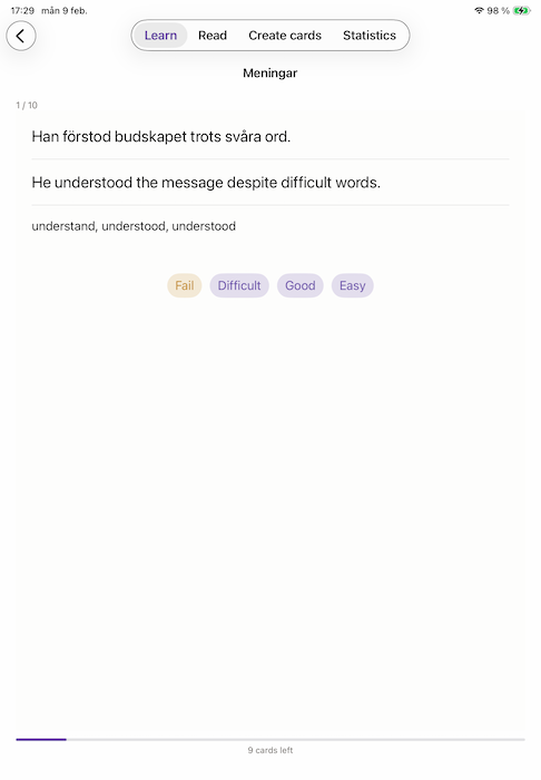 iOS version on iPad, answer